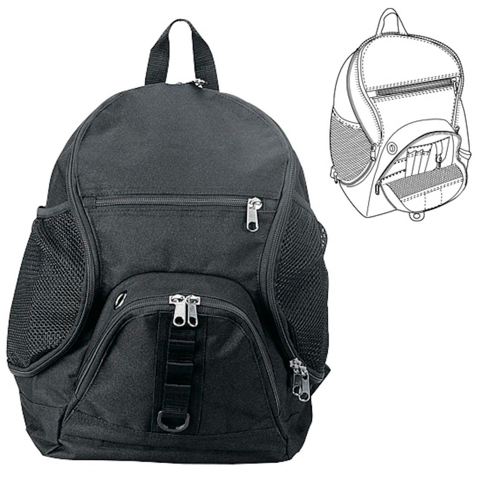 Wave School Work Backpack Bag Travel Bags Multi Pockets Organizer 12 X