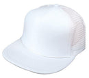 1 Dozen Flat Bill Blank 5 Panel Mesh Foam Trucker Baseball Hats Caps Wholesale Bulk-Serve The Flag 4 image