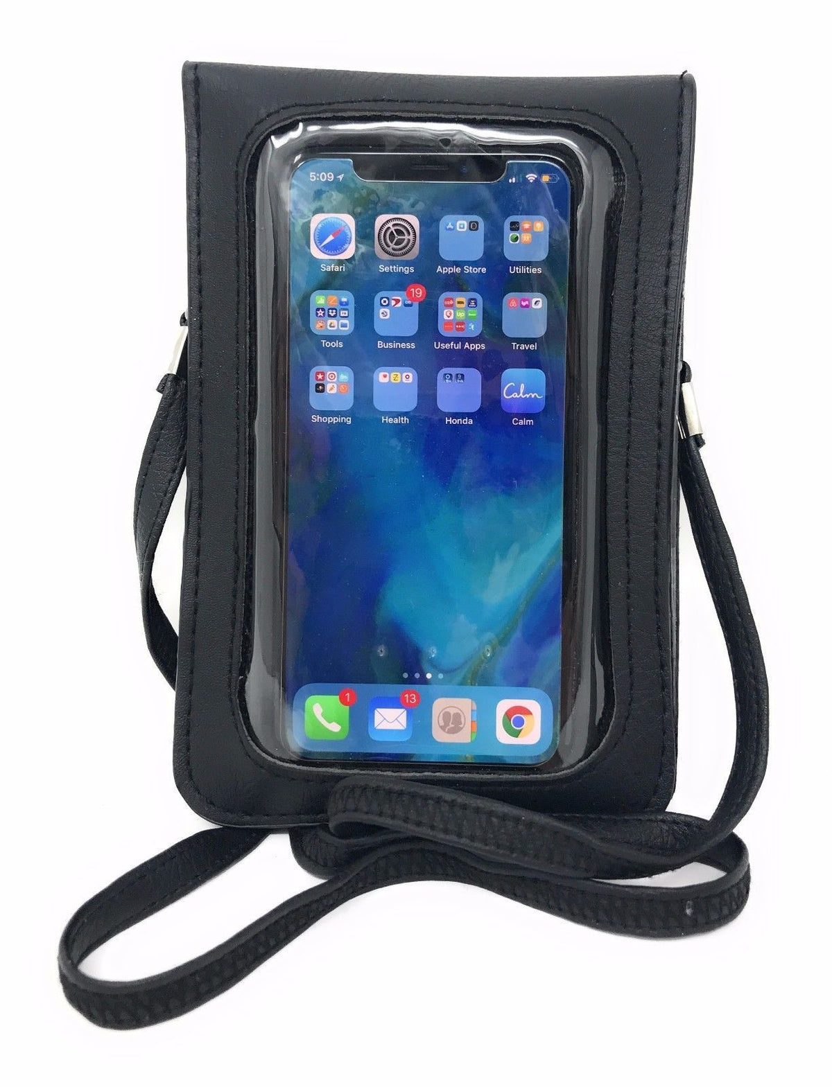 Women'S Crossbody Phone Purse Clear Touchscreen Window Wallet Pouch Ca