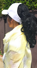 100% Cotton Ponytail Visor Baseball Caps Hats Flex Elastic Closure Womens Girls-Serve The Flag 6 image