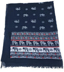 Casaba Women's Scarf Scarves Elephant Designs Indian Style-Serve The Flag 13 image