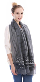 Casaba Women's Scarf Scarves Elephant Designs Indian Style-Serve The Flag 14 image