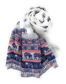 Casaba Women's Scarf Scarves Elephant Designs Indian Style-Serve The Flag 3 image