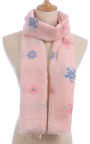 Casaba Women's Scarf Scarves Floral Soft Light Sheer-Serve The Flag 7 image