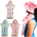 Casaba Women's Scarf Scarves Floral Soft Light Sheer-Serve The Flag 8 image