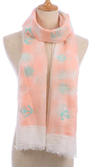 Casaba Women's Scarf Scarves Sailing Anchor Sea Nautical Wheel Soft Sheer-Serve The Flag 9 image