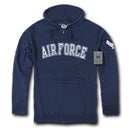 Zip Fleece Hoodie Sweatshirt Military Navy Air Force Army Coast Guard Marines-Serve The Flag 10 image